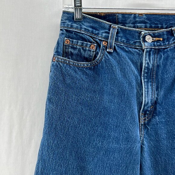 Levis 550 Jeans Womens 6 Reg Relaxed Fit Tapered Leg High Rise Denim Medium Wash - Picture 7 of 11